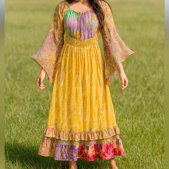 EARTHBOUND Dresses & Skirts - Earthbound Floral Multicolor Maxi Dress